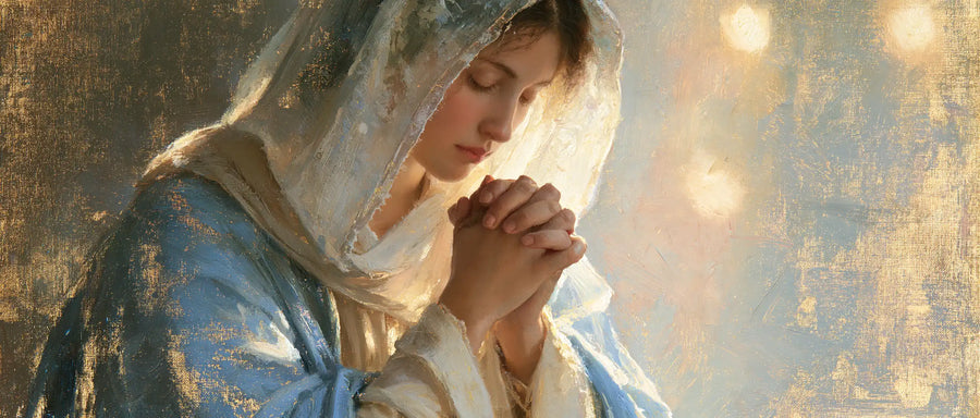 Virgin Mary in Prayer - Impressionist · Landscape n° 18