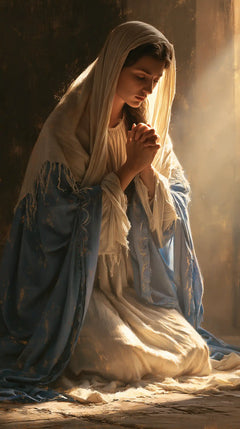 Virgin Mary in Prayer — Tenderness beside Daylight