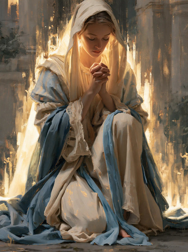 Virgin Mary in Prayer — Prayer in the Threshold’s Reflections