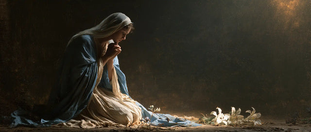 Virgin Mary in Prayer - Symbolist · Landscape n° 17