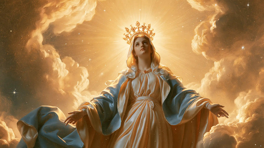 Mary Queen of Heaven - Mary before Heavenly Light · Landscape n° 15