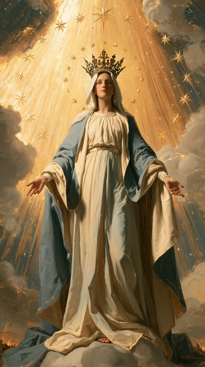 Mary Queen of Heaven - Mary before Heavenly Light · Portrait n° 2