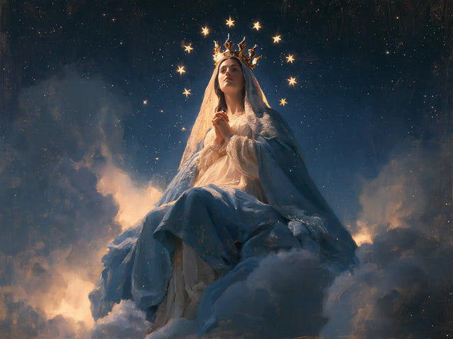 Mary Queen of Heaven - Midnight Blue Chiaroscuro · Landscape n° 3