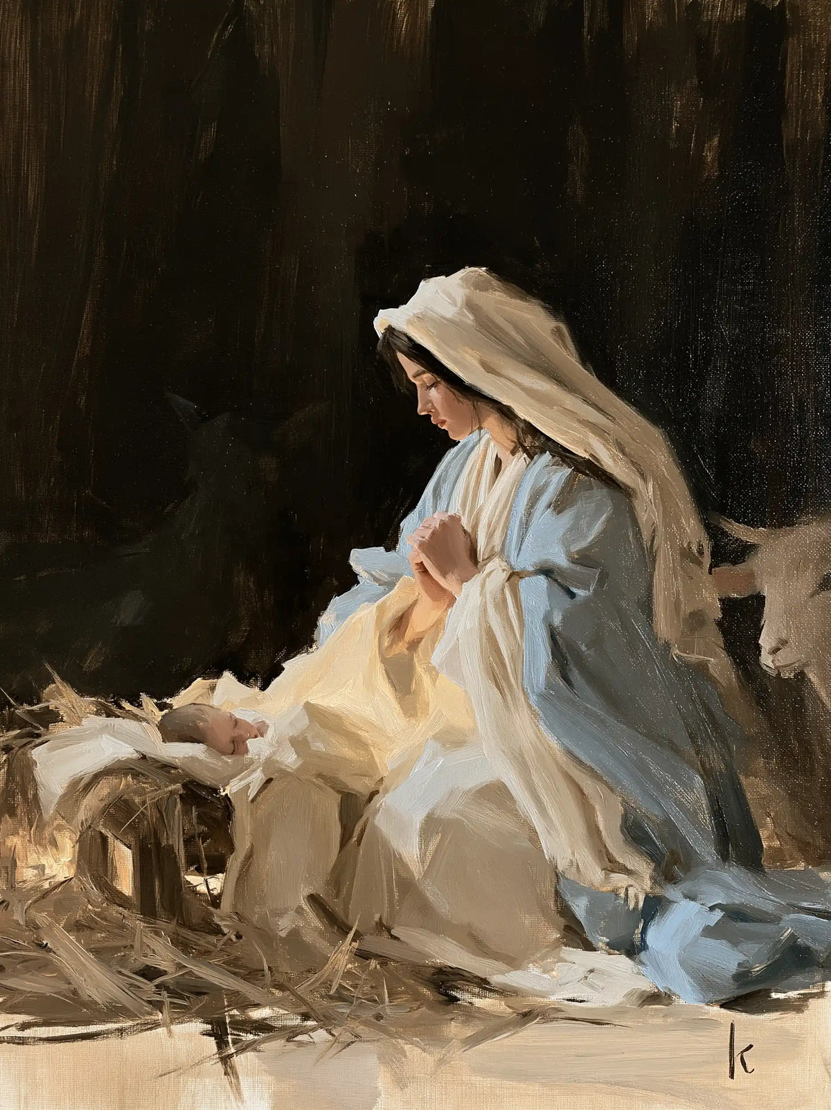The Nativity — Prayer in a Breath of Blue