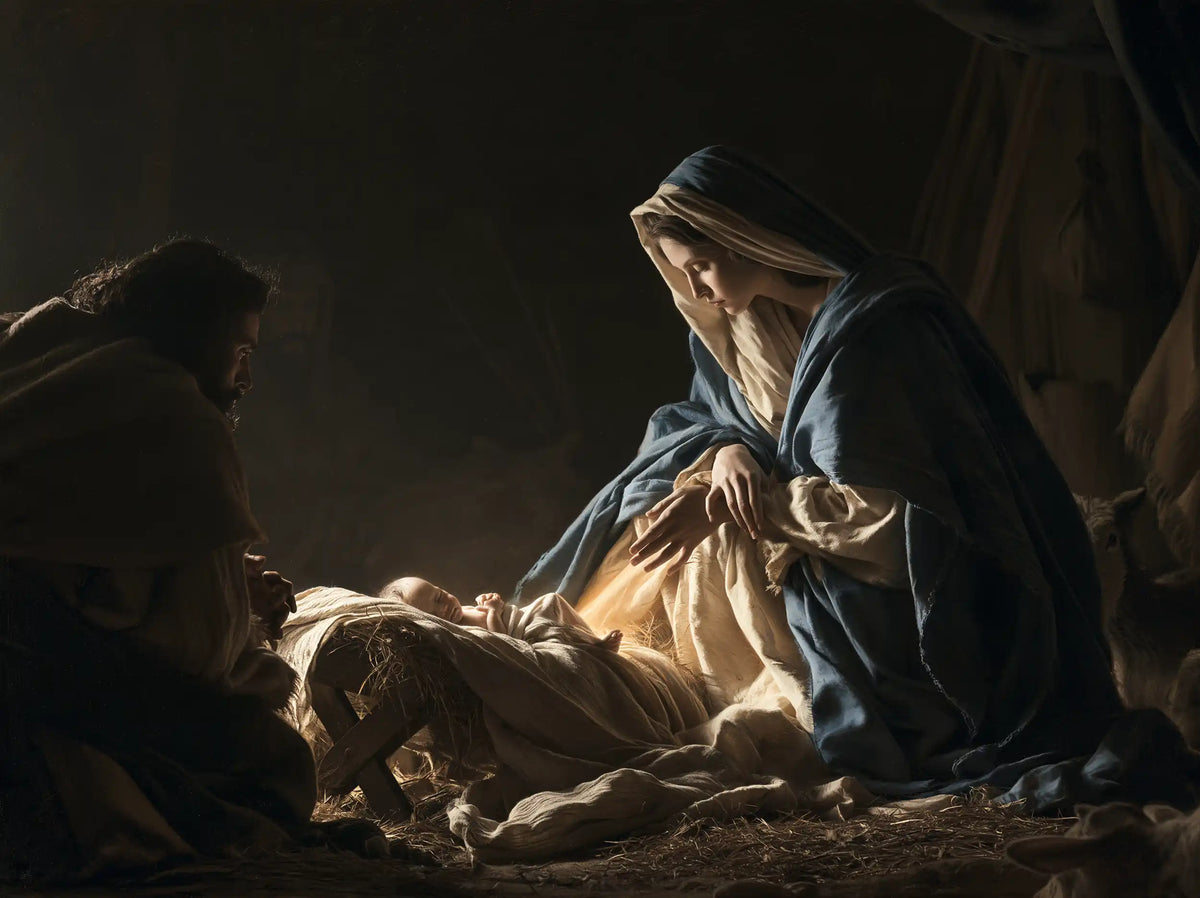 The Nativity — The Vigil in Ash-Coloured Folds