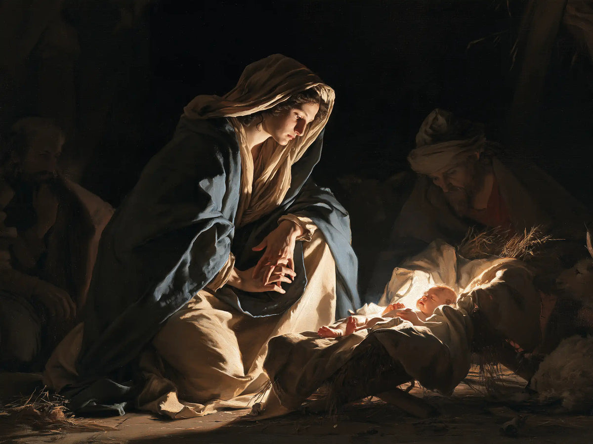 The Nativity — The Cradle Beneath Three Gazes