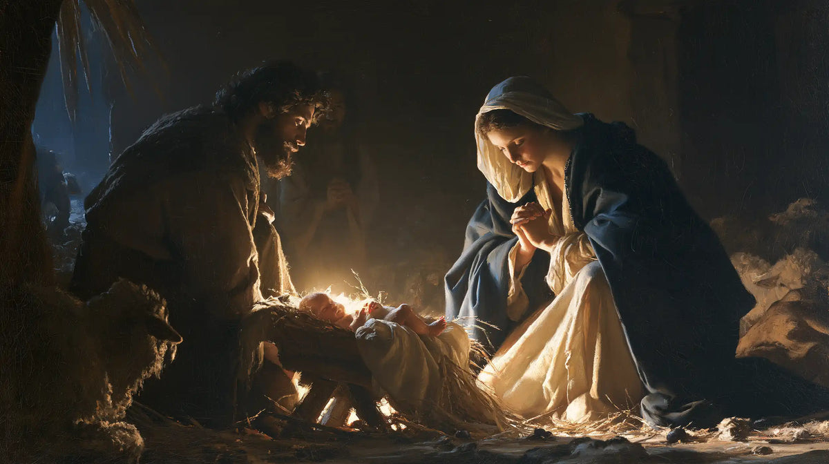 The Nativity — Prayer Beside the Little Lamb