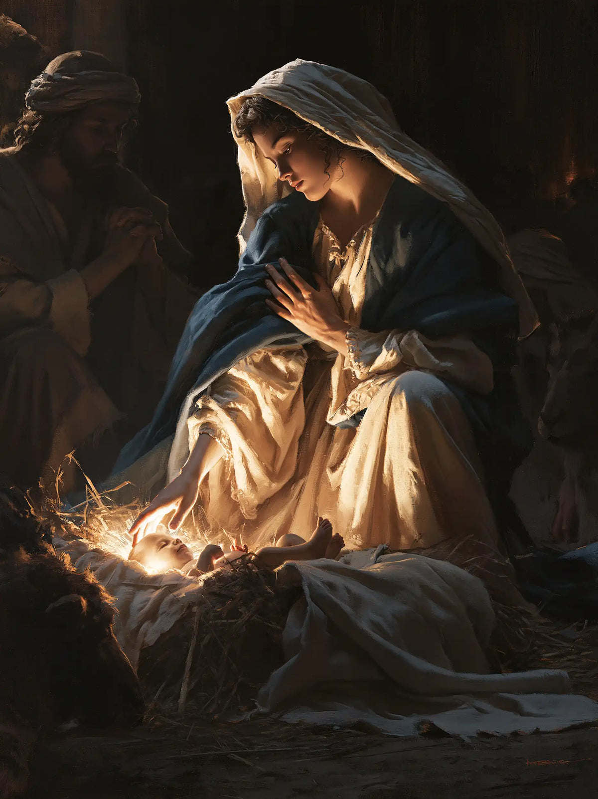 The Nativity — The Hand Upon the Heart at the Manger