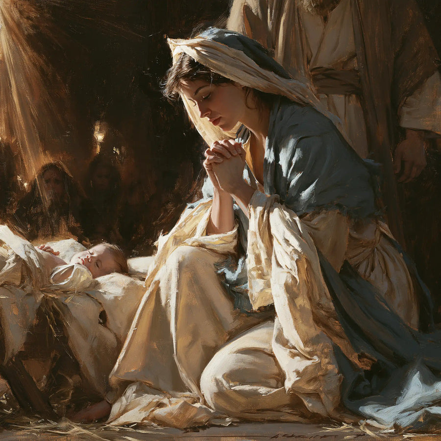 The Nativity - Mary Adoring the Christ Child · Square n° 5