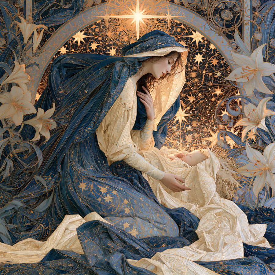 The Nativity - Sacred Art Nouveau · Square n° 1
