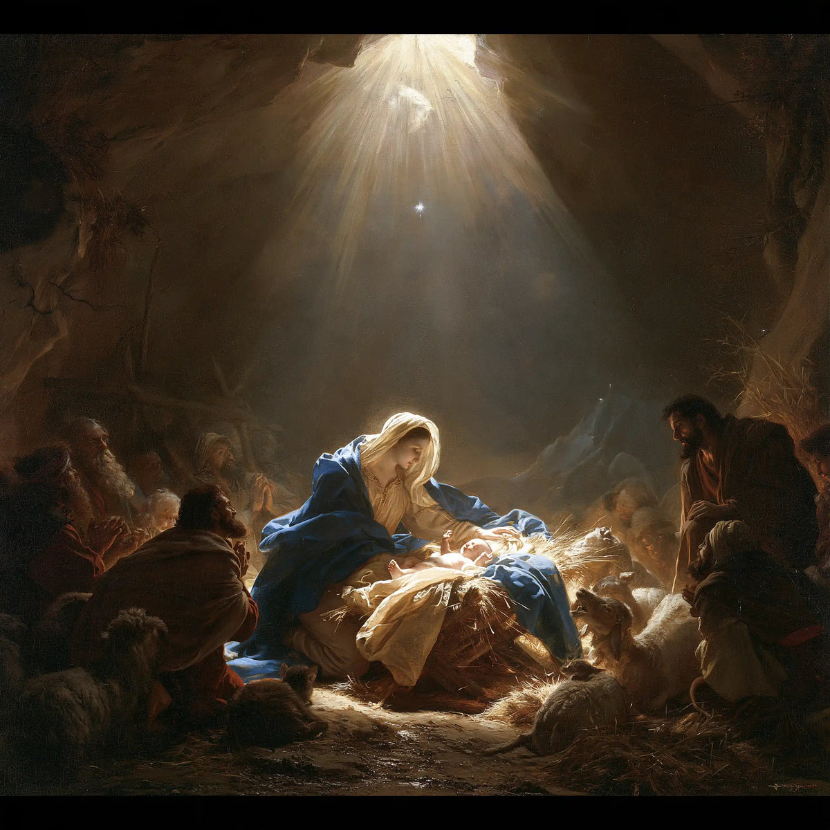 The Nativity — The Caress Beneath the Cave’s Radiance