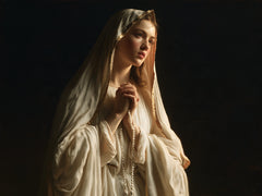 Our Lady of Fatima – White Mantle in the Dark Chapel