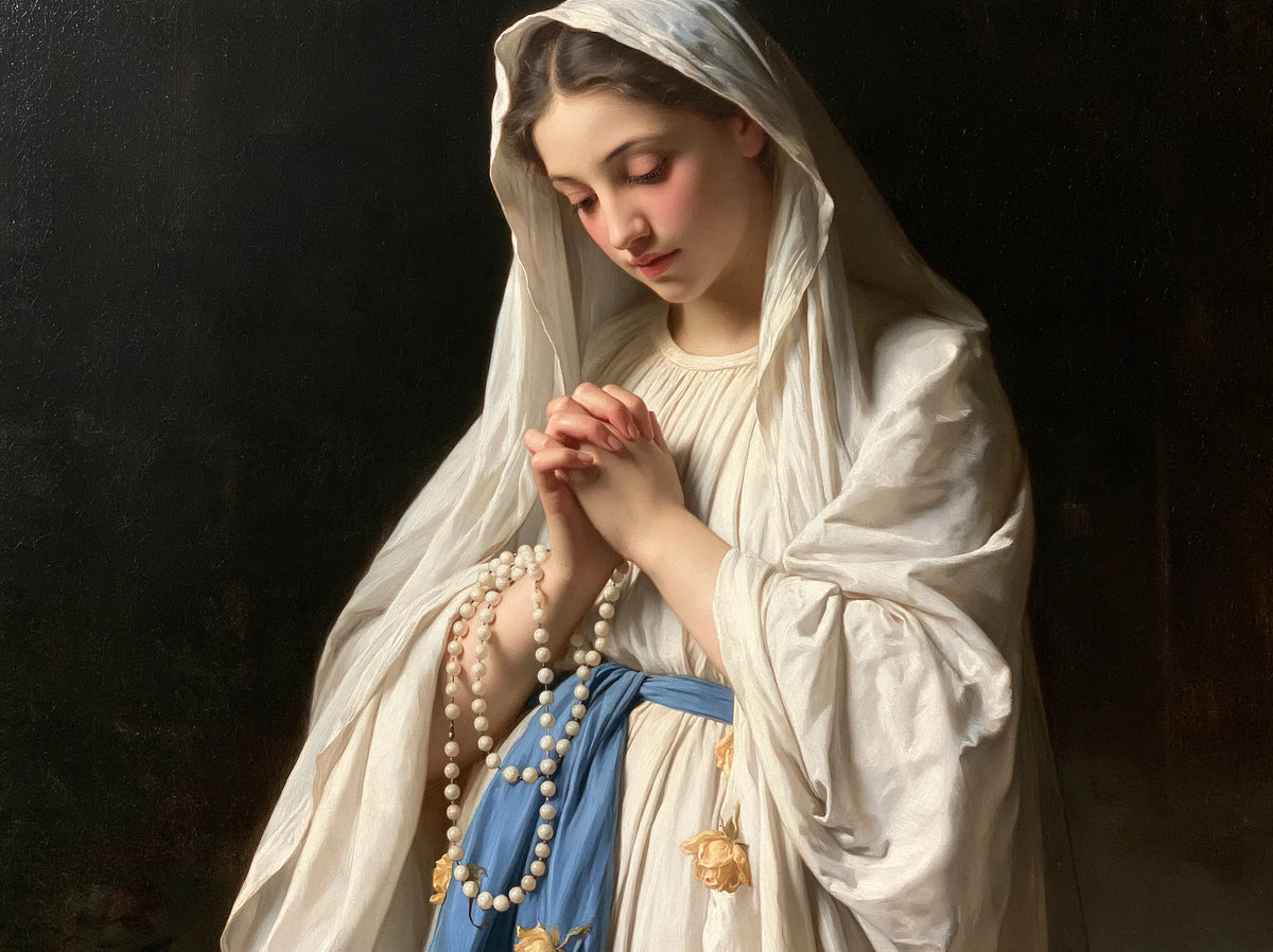Our Lady of Lourdes – Still Prayer in Chiaroscuro