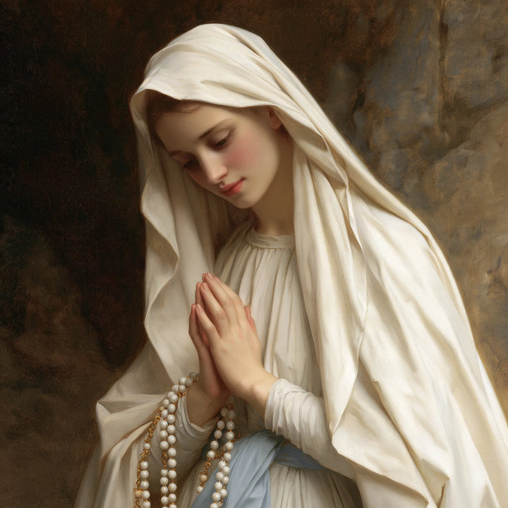 Our Lady of Lourdes – Veiled Prayer by the Rock