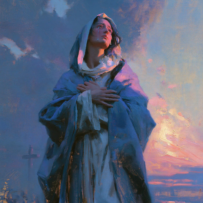Our Lady of Sorrows — The Vigil beneath the Rising Rose Light
