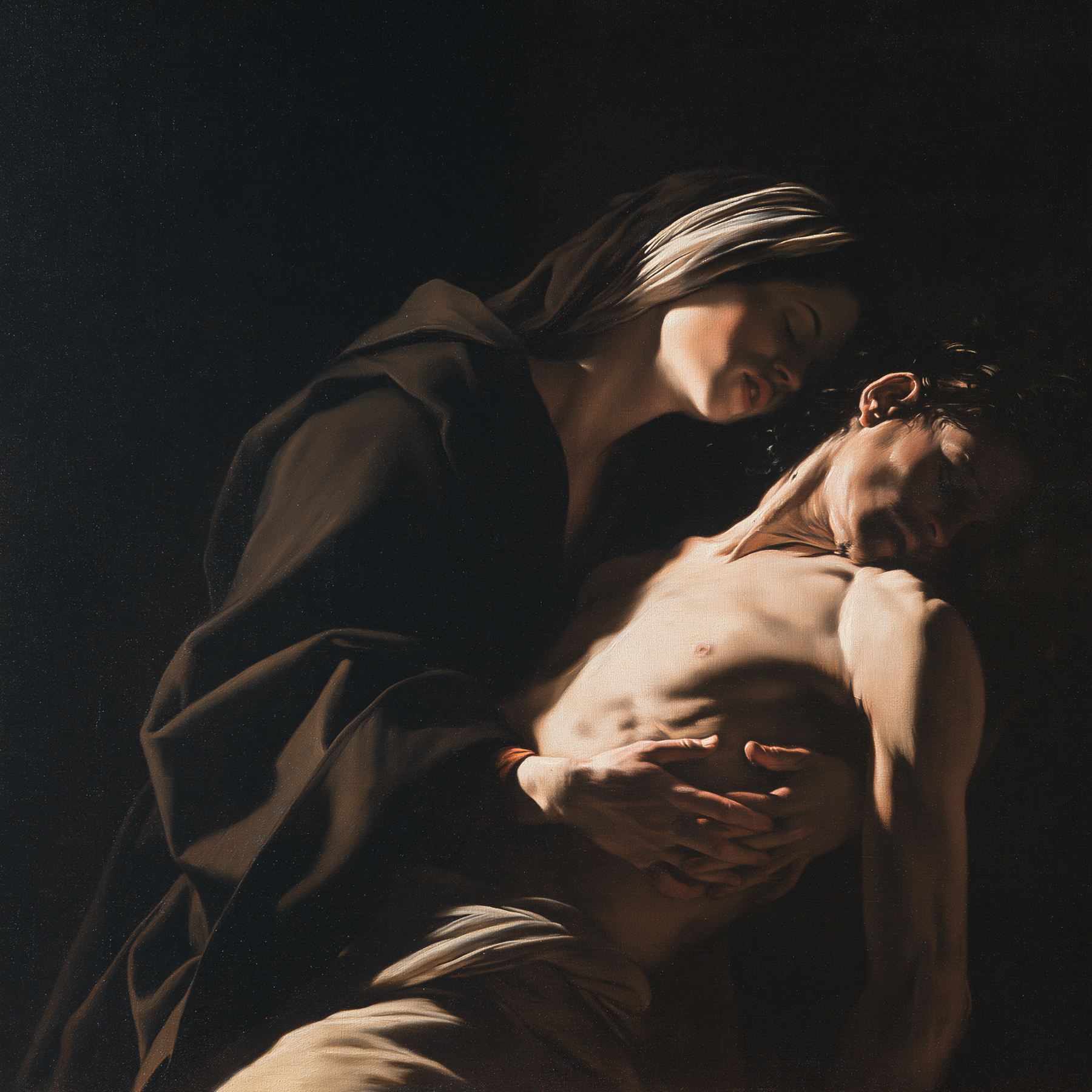 La Pietà - Caravaggio - tenebrism · Square n° 1
