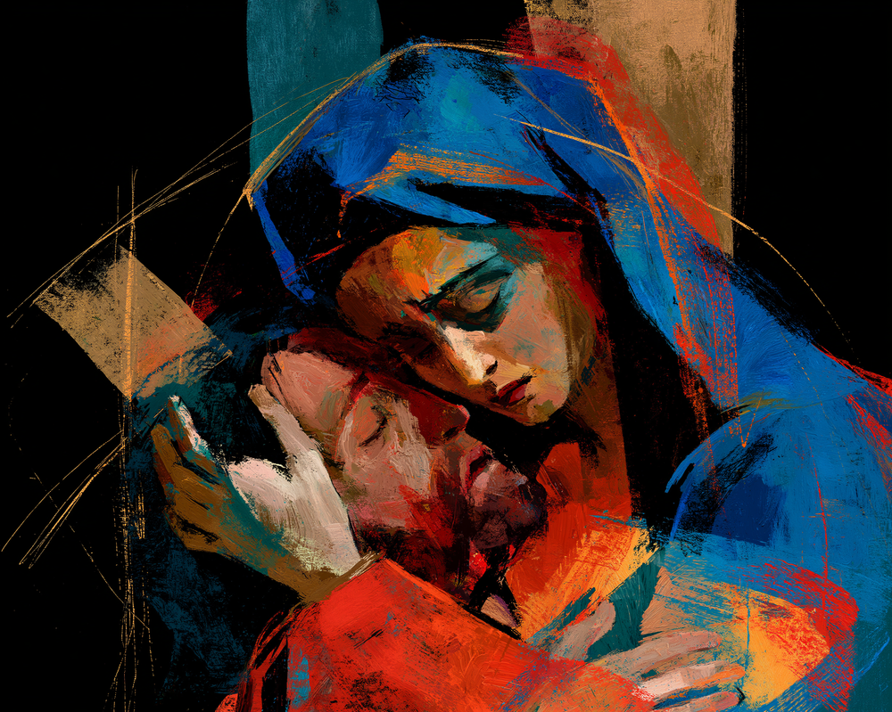 La Pietà - Expressionista · Paisagem n° 4 - Arte cristã