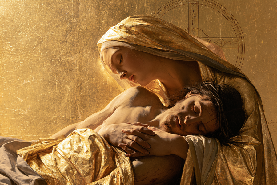 La Pietà - Sacred golden · Landscape n° 2