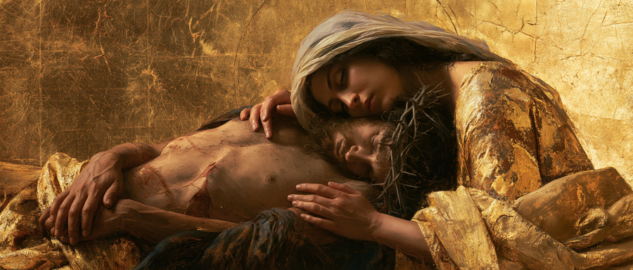 La Pietà - Sacred golden · Landscape n° 8