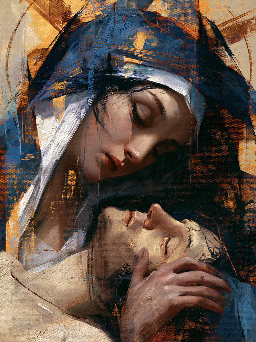 La Pietà - Psychological close-up view · Portrait n° 5