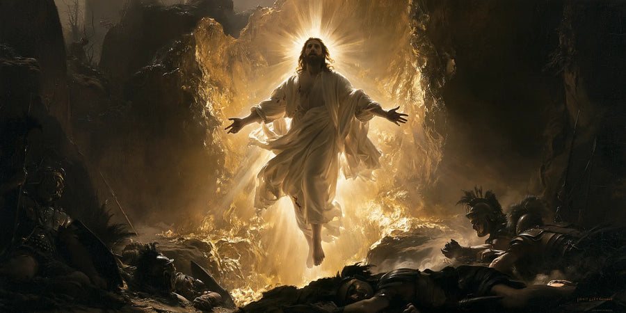 The Resurrection of Jesus Christ - Black and Gold · Landscape n° 14