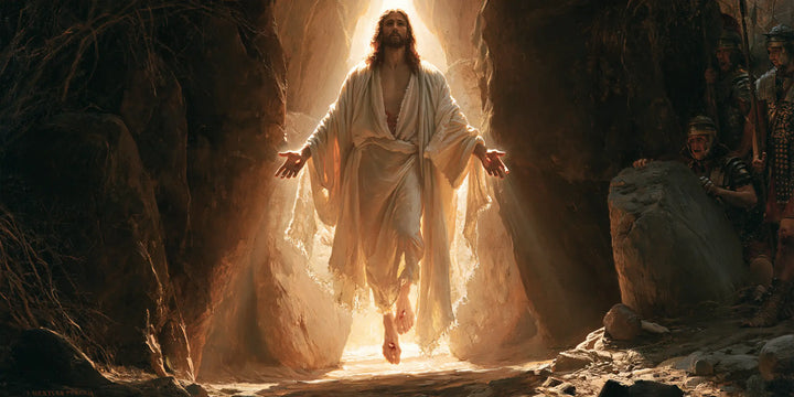 The Resurrection of Jesus Christ — Daylight before the Upright Slab