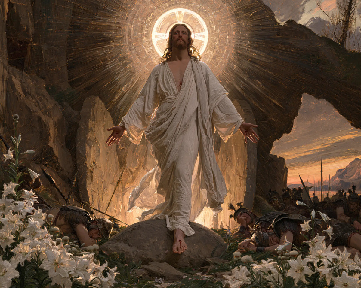 The Resurrection of Jesus Christ — The White Circle above the Lilies