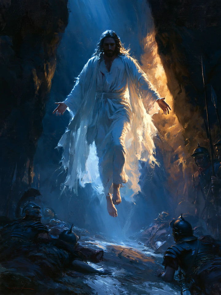 The Resurrection of Jesus Christ - Midnight-blue Chiaroscuro · Portrait n° 17