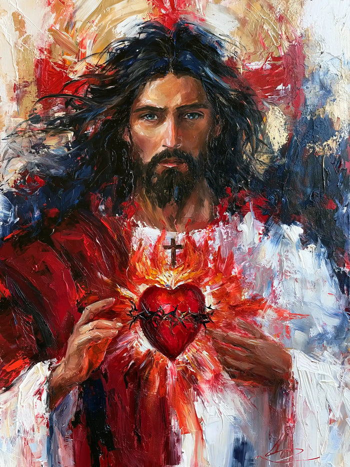 Sacred Heart of Jesus – Expressionist · Portrait no. 2