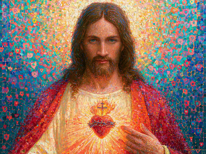 Sacred Heart of Jesus – Pointillist & Neo-Impressionist · Landscape no. 2