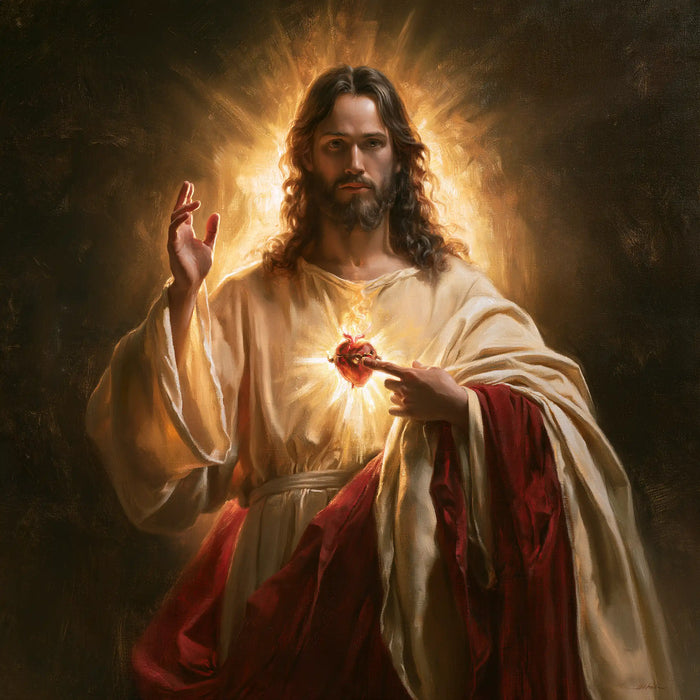 Sacred Heart of Jesus - The Heart as Central Symbol · Square n° 2