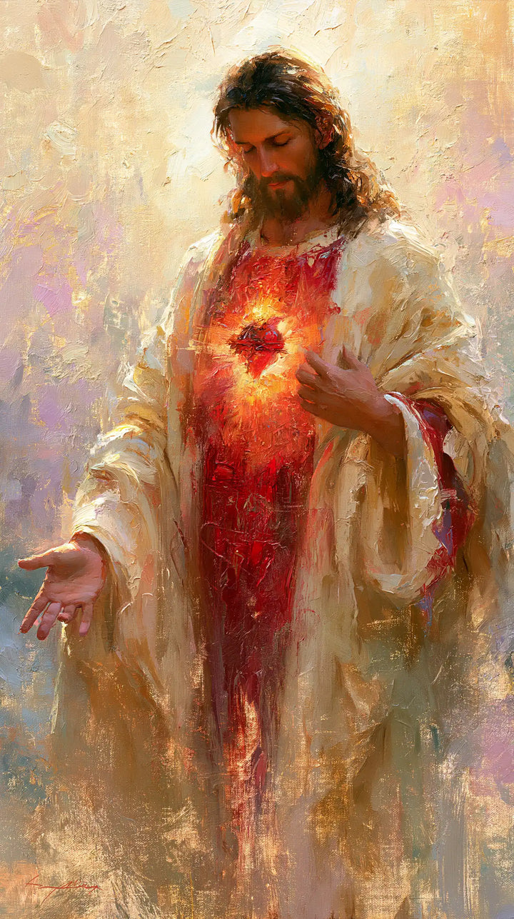 Sacred Heart of Jesus - Impressionist · Portrait n° 7