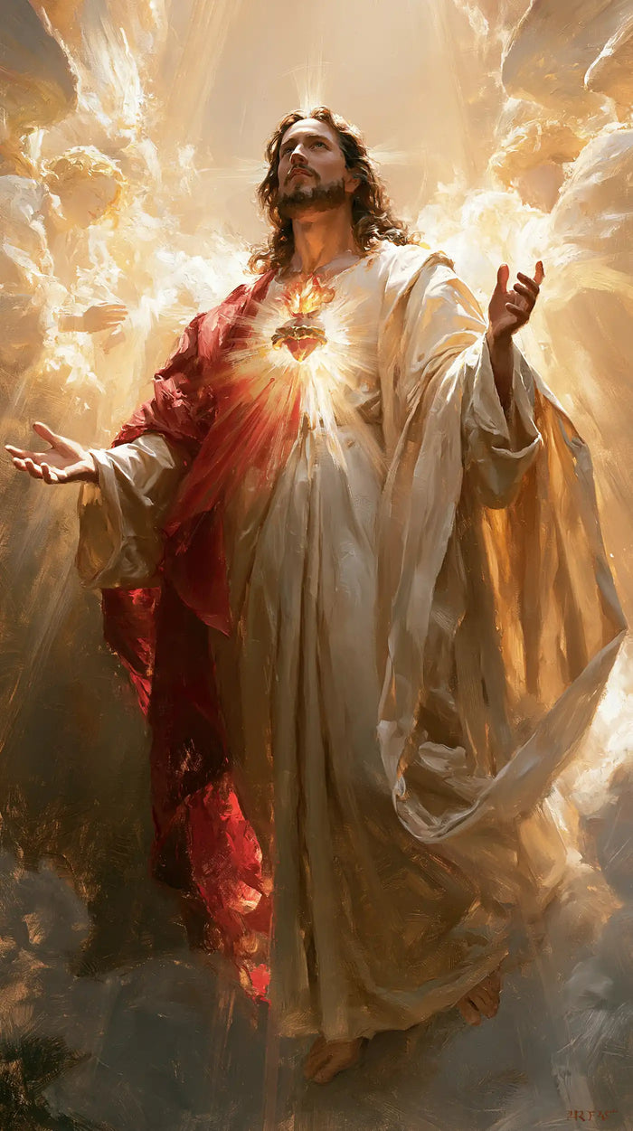 Sacred Heart of Jesus - Jesus as Divine Light · Portrait n° 5