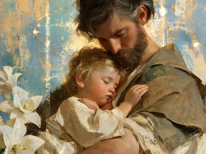 Saint Joseph with the Child Jesus – Impressionist · Landscape no. 5