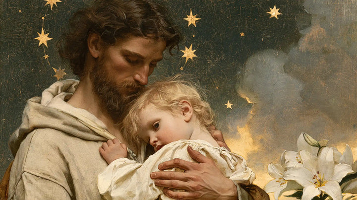 Saint Joseph with the Child Jesus – Symbolist · Landscape no. 13