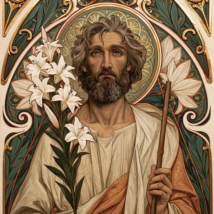 Saint Joseph – Sacred Art Nouveau · Square no. 2