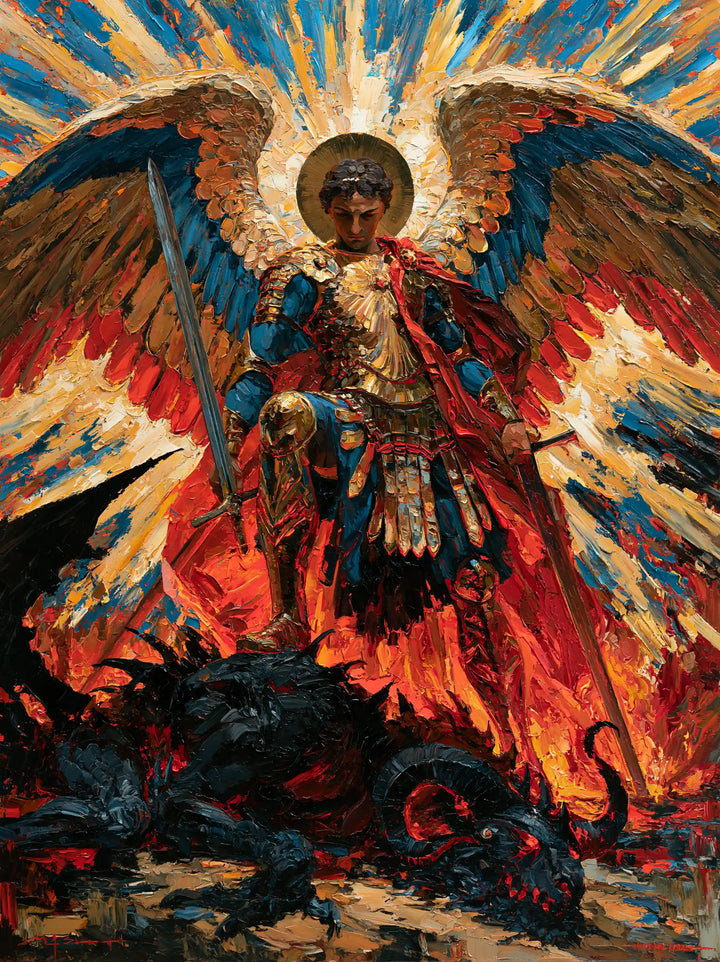 Saint Michael the Archangel – Expressionist · Portrait no. 13