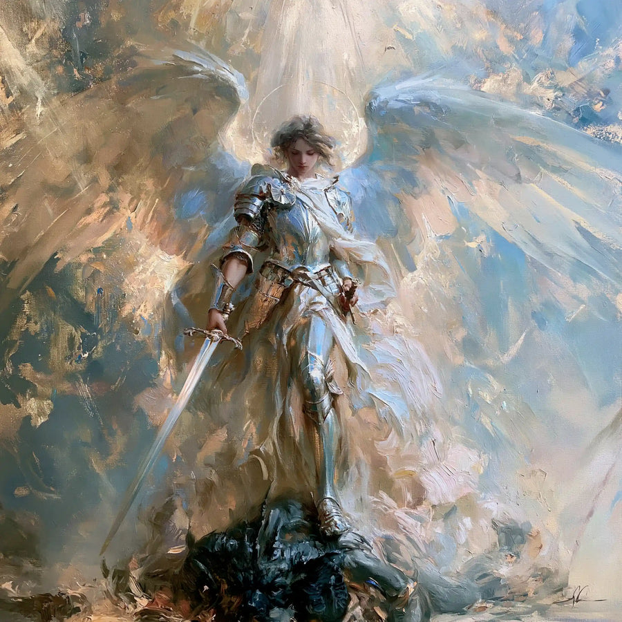 Saint Michael the Archangel – Impressionist · Square no. 6