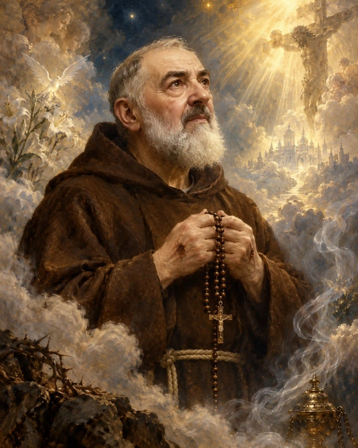 Padre Pio – Theatrical Baroque · Portrait no. 1