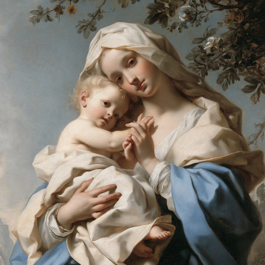 Virgin Mary and Child Jesus - Florentine Renaissance · Square n° 4