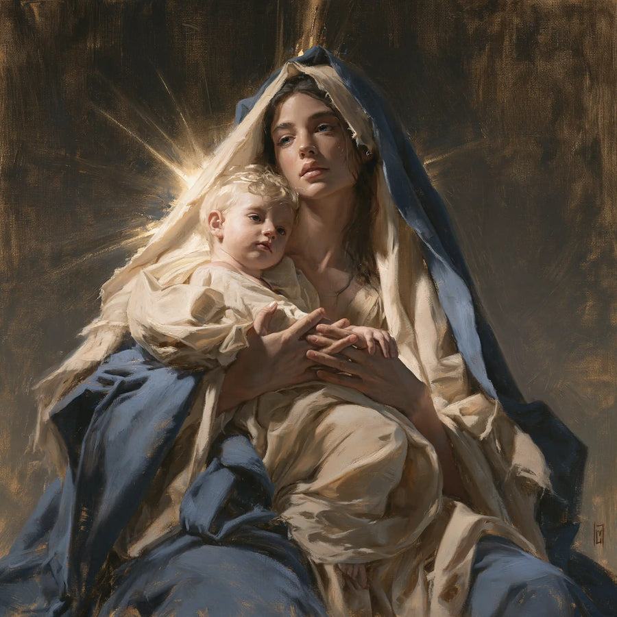 Virgin Mary and Child Jesus - Mary Presenting the Child Jesus · Square n° 7