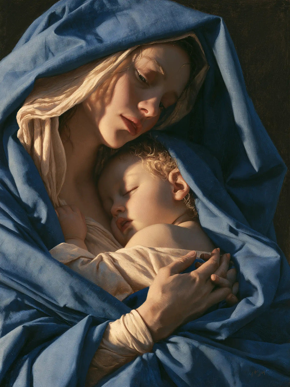 The Virgin and Child — Two Slumbers Beneath the Blue Arch