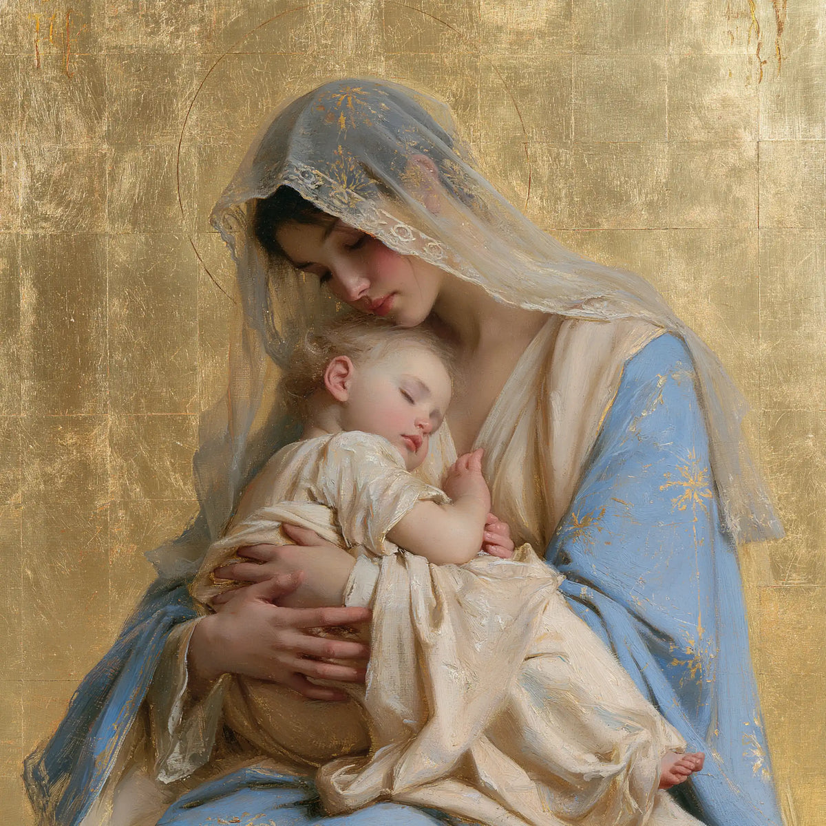 The Virgin and Child — The Little Palm in the Pale-Blue Shelter