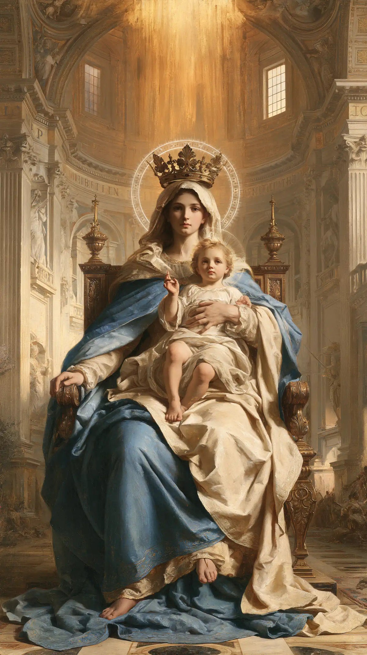 The Virgin and Child — The Offered Palm Beneath the Rotunda